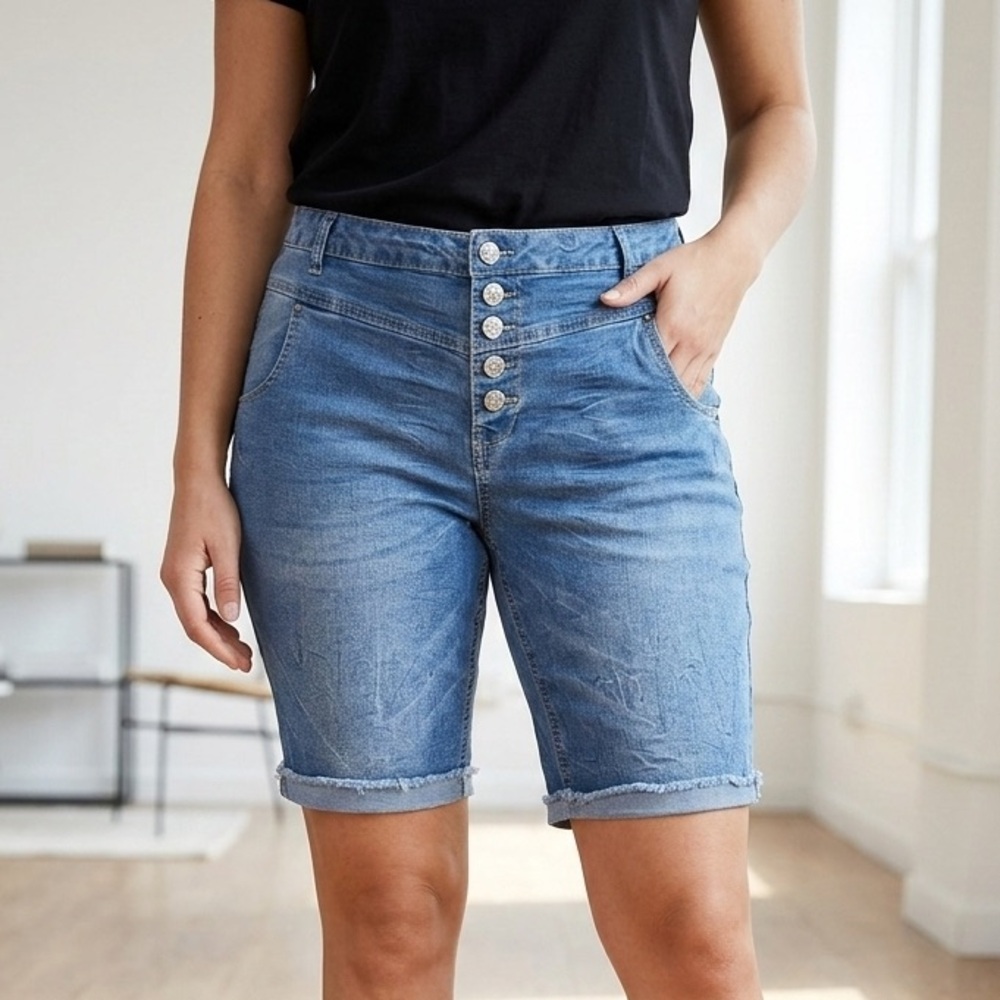 Ellos Light Blue Jean Shorts